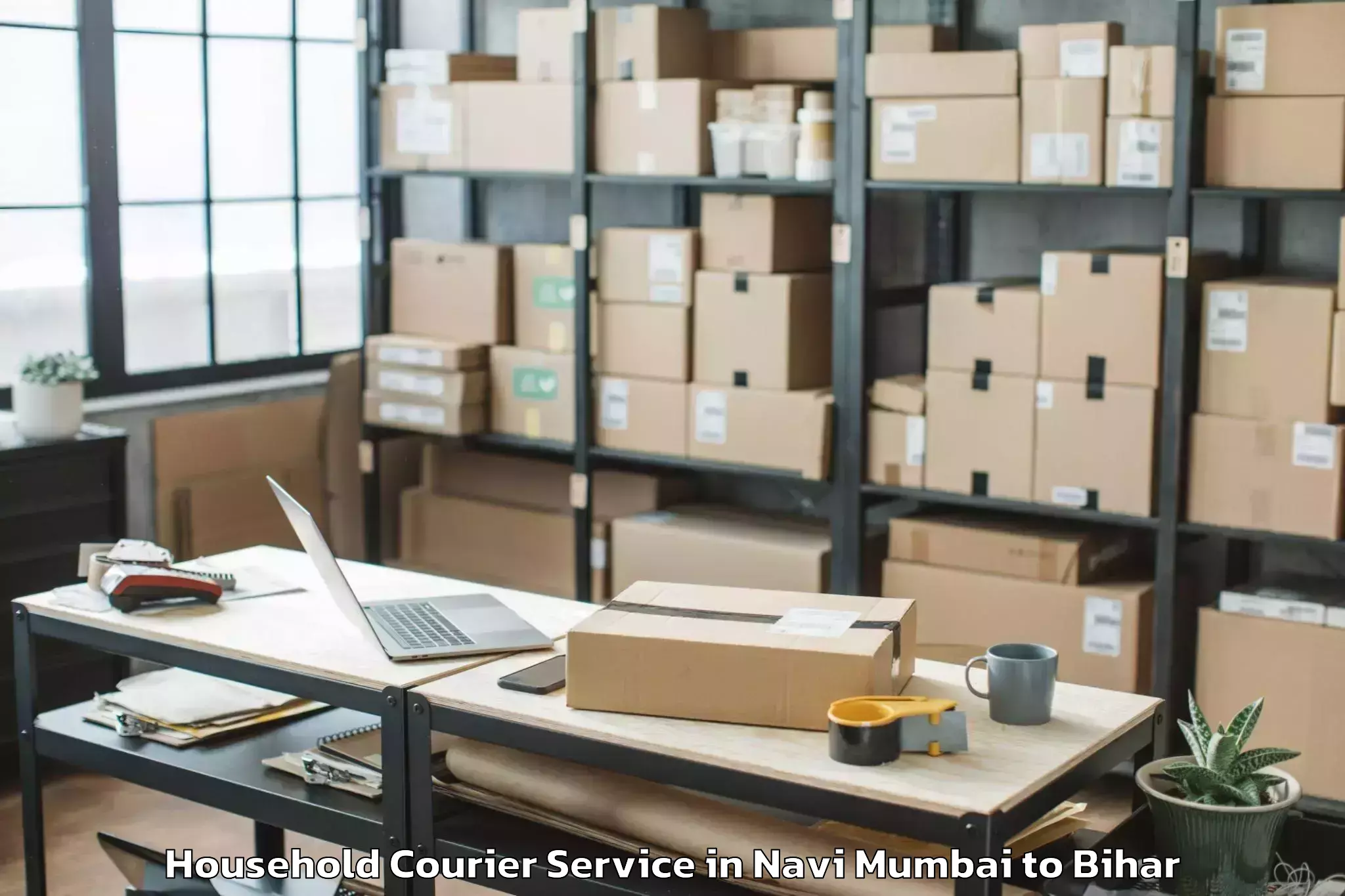 Affordable Navi Mumbai to Chakia Household Courier